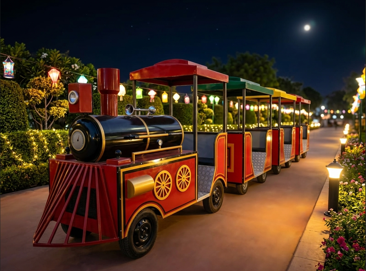 Red Trackless Toy Train – 12 Seater Plus