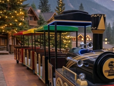 Red Trackless Toy Train – 18 Seater