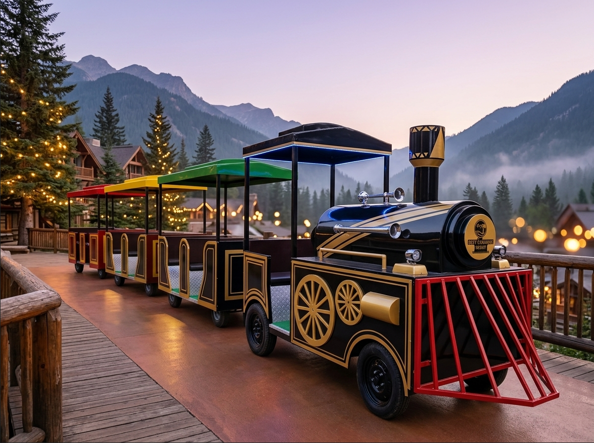 Red Trackless Toy Train – 18 Seater