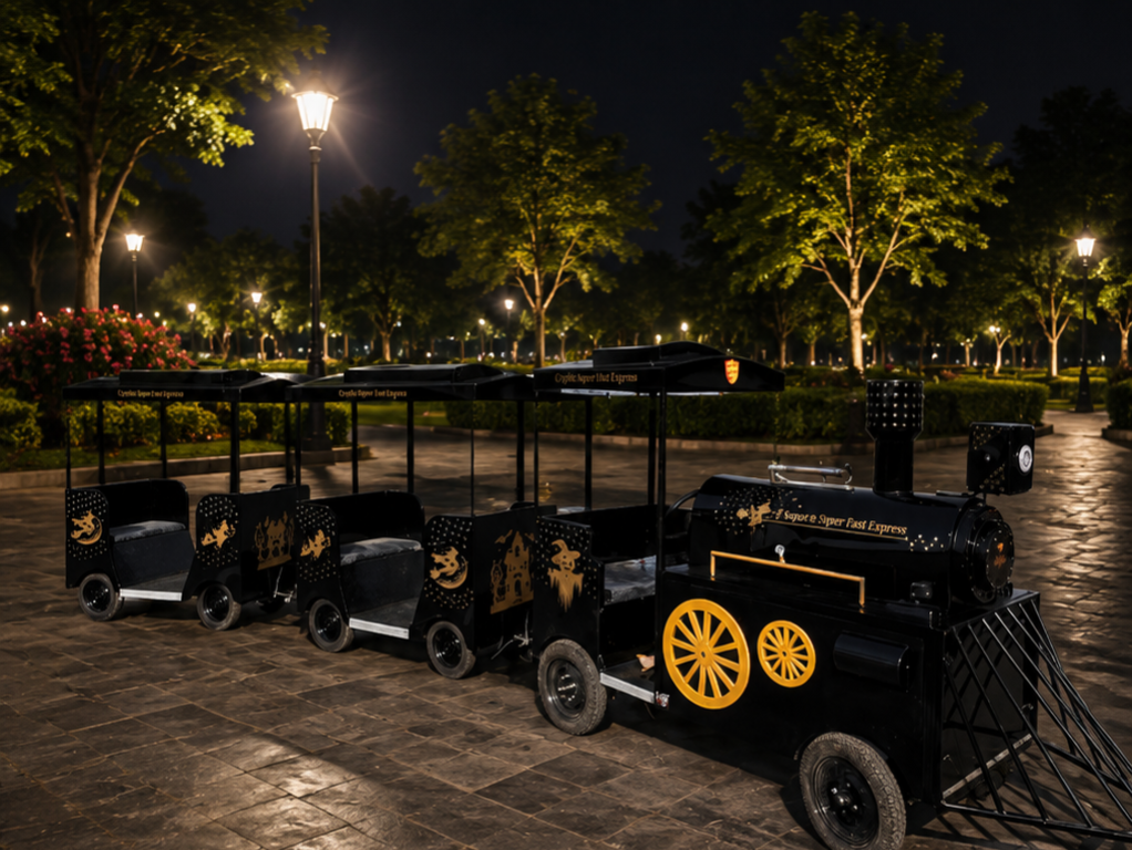 Red Trackless Toy Train – 18 Seater