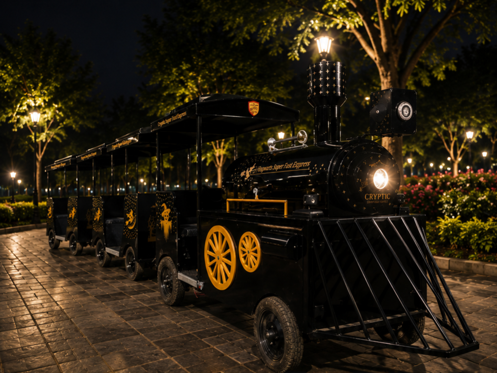 Red Trackless Toy Train – 18 Seater